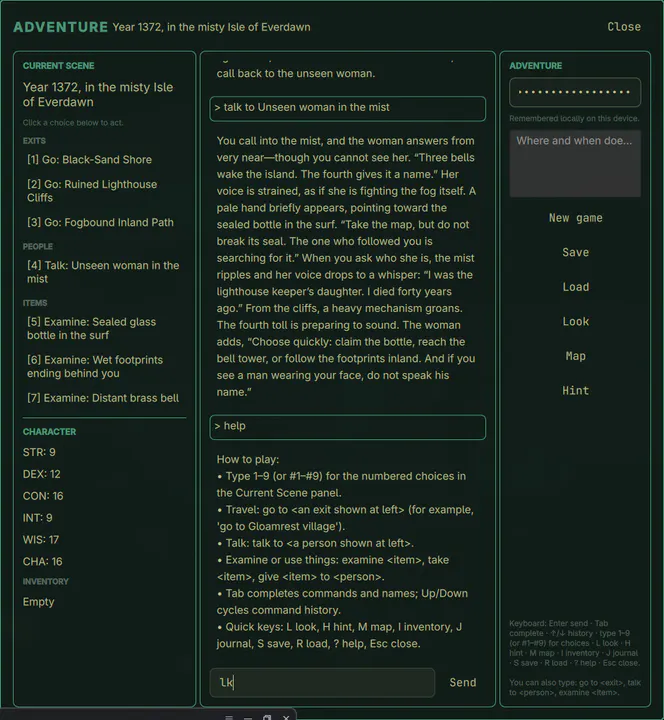 Adventure plugin preview