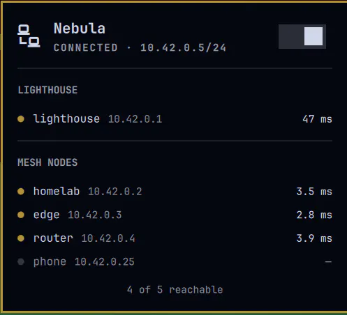 Nebula VPN plugin preview